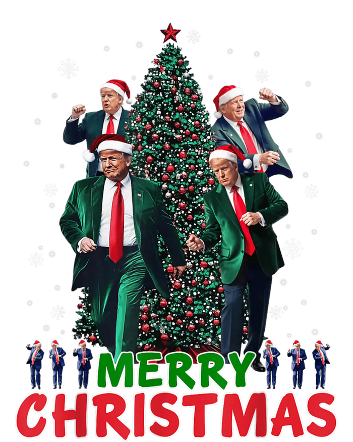 Dancing Trump Santa Merry Xmas Make Christmas Great Again T-Shirt