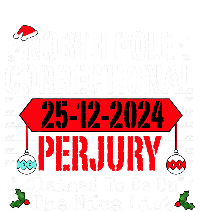 North Pole Correctional Perjury Christmas Holiday Pajamas Sustainable Beanie