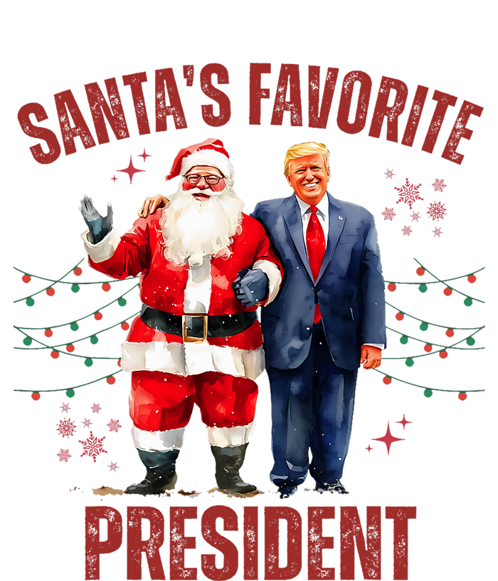 SantaS Favorite President Christmas Funny Trump Xmas Pajama Hooded Wearable Blanket