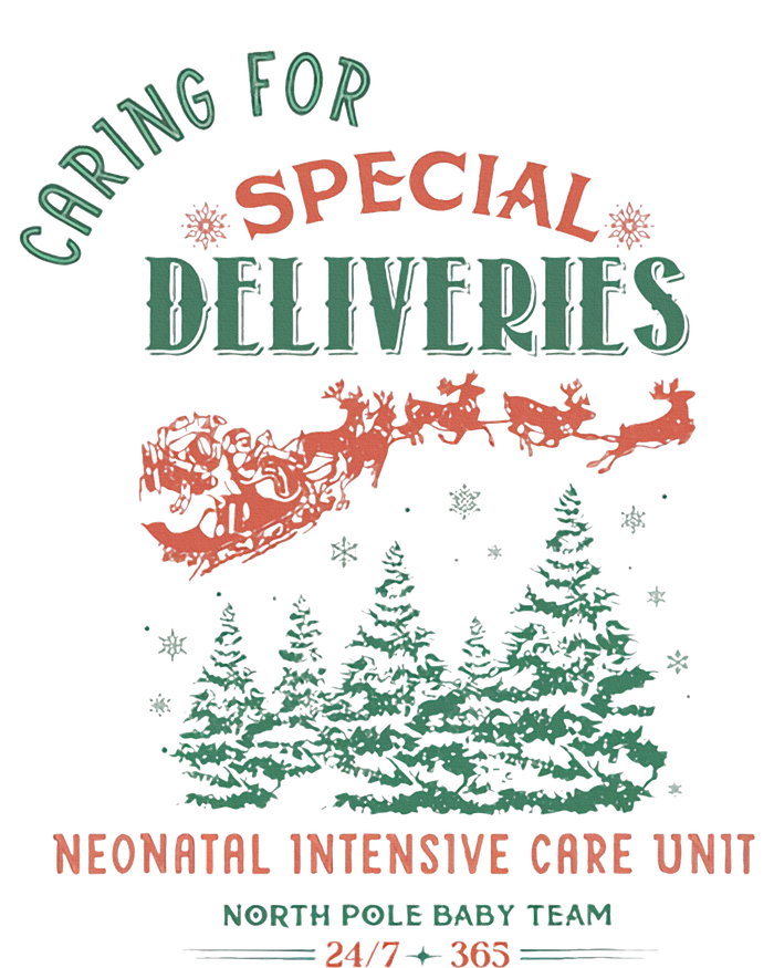 Women Caring For Special Deliveries Nicu Nurse Christmas Women's Long Sleeve Flannel Pajama Set 