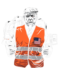 Trump Garbage Truck Vest Kids Hoodie