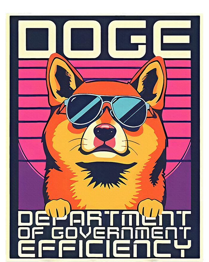 D.O.G.E Doge Department Of Government Efficiency High Crown Mesh Back Trucker Hat