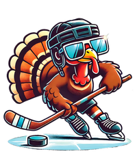 Turkey Playing Ice Hockey Happy Thanksgiving Turkey Day T-Shirt