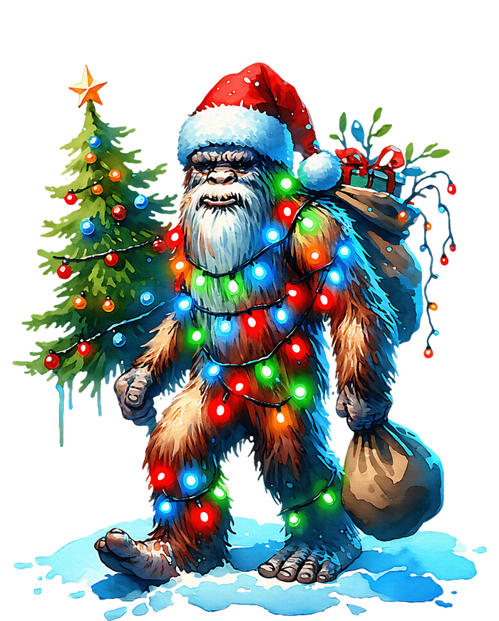 Bigfoot Christmas Christmas Tree Xmas Sasquatch T-Shirt