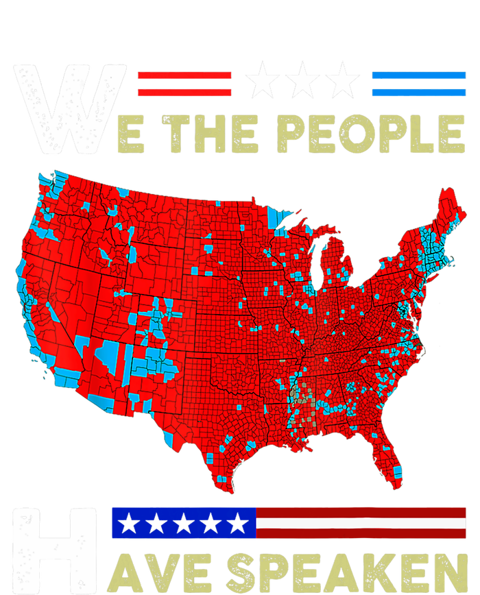 We The People Have Spoken Map Of 2024 Election Results Canvas