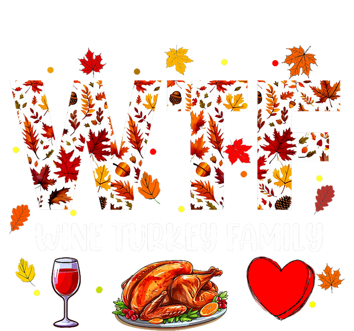 Wine Turkey Family Funny Thanksgiving Day Cooling Performance Long Sleeve Crew