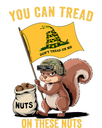 You Can Tread On These Nuts Patriotic Squirrel Funny Meme Short Acrylic Beanie