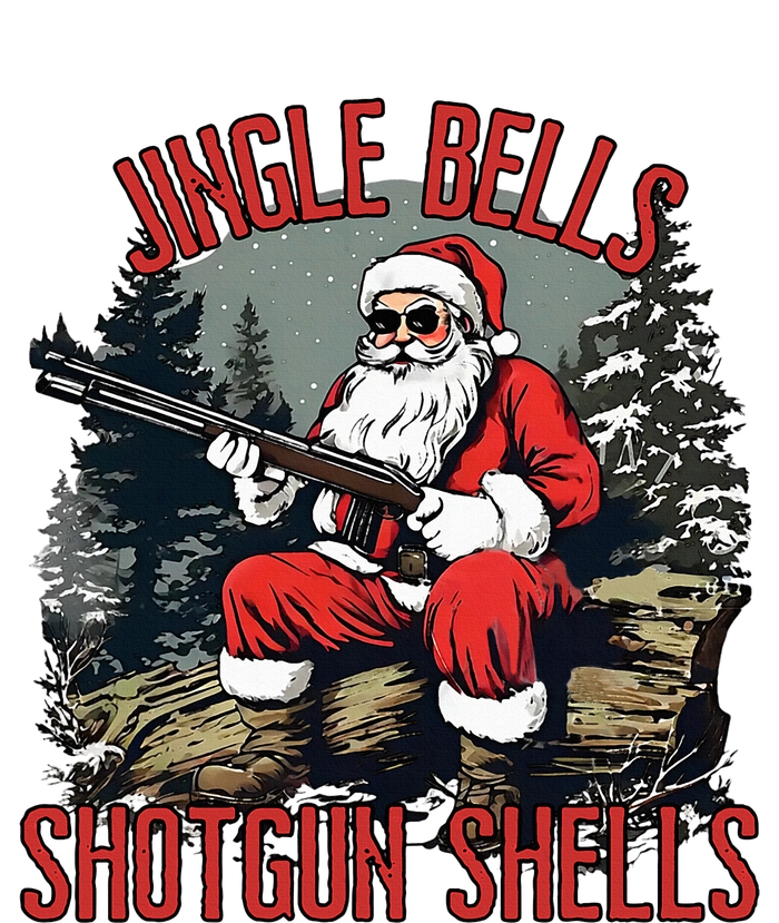 Jingle Bells Shotgun Shells Funny Santa Bruh Gun Premium T-Shirt