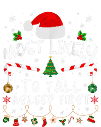 Most Likely To Fall Asleep First Funny Xmas Family Wool Snapback Cap