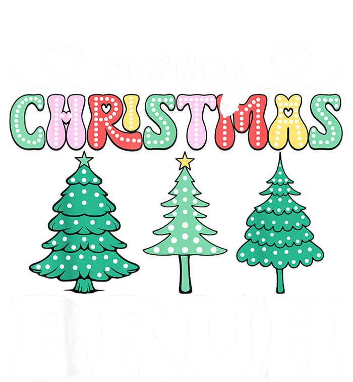 Matching Family Merry Christmas Bruh Xmas Tree Funny Gift T-Shirt