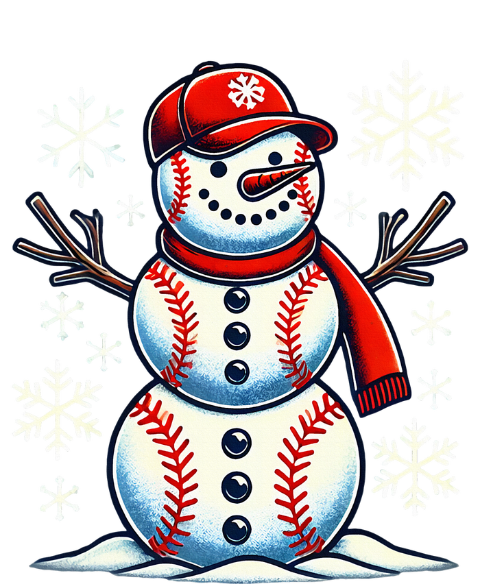 Christmas Baseball Snowman Baseball Striped Beanie with Solid Band