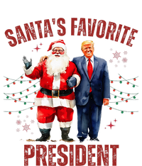 SantaS Favorite President Christmas Trump Xmas Women's Long Sleeve Flannel Pajama Set 