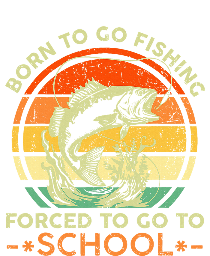 Born To Go Fishing Forced School Short Acrylic Beanie