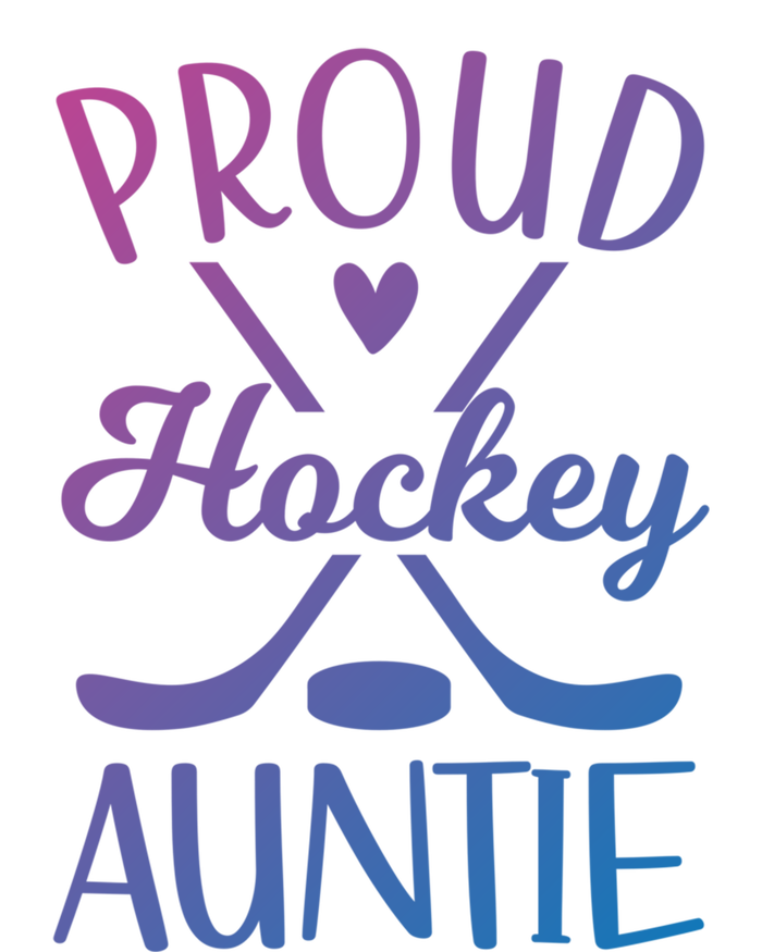 Proud Ice Hockey Aunt Of A Hockey Player Auntie Gift Softstyle Adult Sport Polo