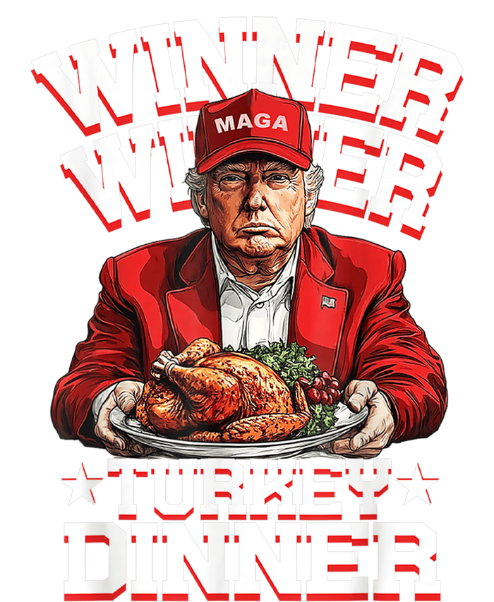 Funny Trump Winner Winner Turkey Dinner Thanksgiving Humor Sustainable Knit Beanie