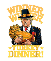 Humor Funny Trump Winner Winner Turkey Dinner Thanksgiving Women's Racerback Tank