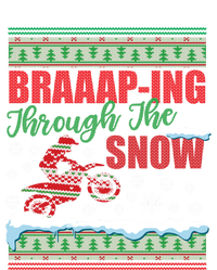 Braaap Through The Snow Ugly Motocross Christmas T-Shirt