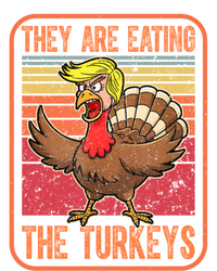 They Are Eating The Turkeys Tnaksgiving Funny Trump Kamala Gift Women's T-Shirt