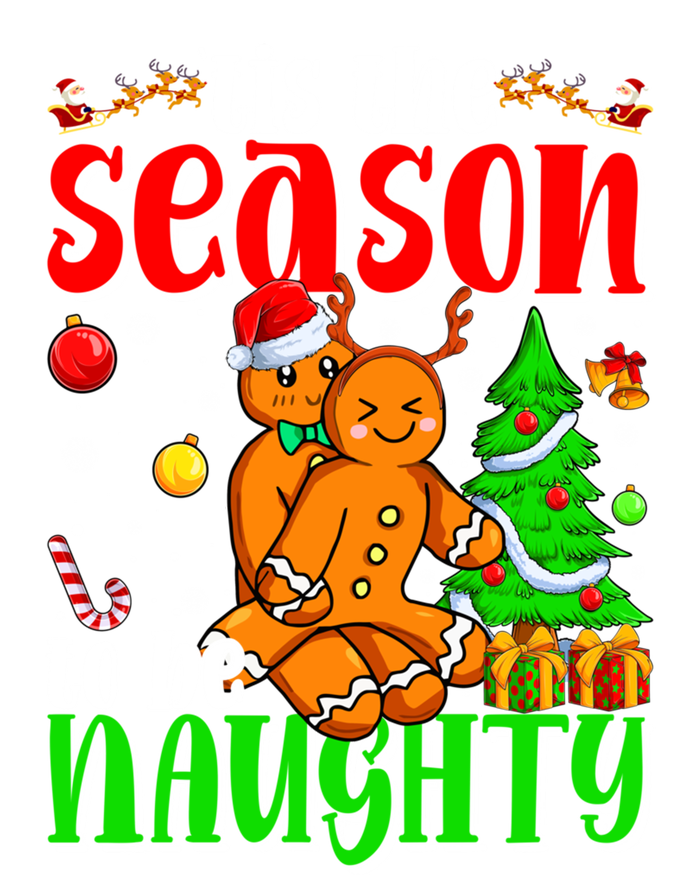 Tis The Season To Be Naughty Christmas Gingerbread Couple Funny Gift Tank Top