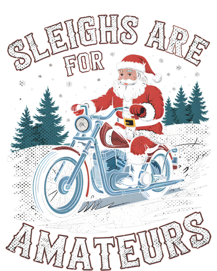 Christmas Funny Santa Claus Humor Xmas Holiday Xmas Motorcycle Tall T-Shirt