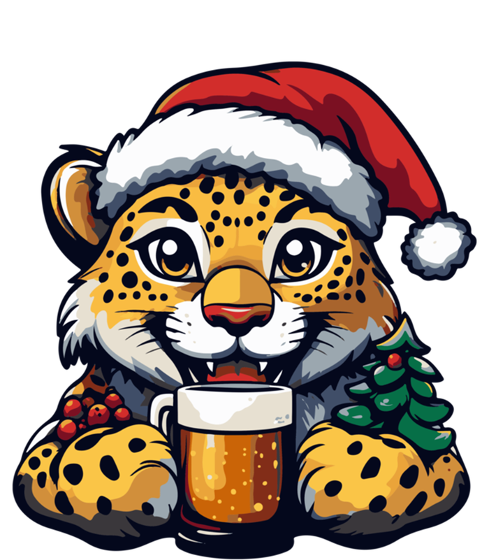 Christmas Leopard With Beer Xmas Funny Party Meaningful Gift Tall Sweatshirt