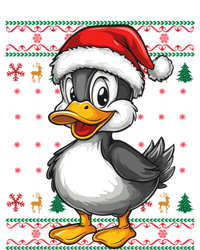 Duck Santa Hat Ugly Christmas Funny Holiday Duck Lover Gift Tie-Dye Long Sleeve Shirt