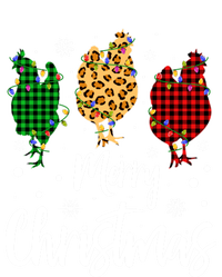 Family Leopard Buffalo Plaid Chicken Merry Christmas Gift T-Shirt