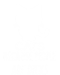 Funny Cat Because People Are Dicks Coffee For Cat Lovers Gift T-Shirt