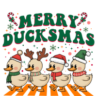 Funny Merry Ducksmas Christmas Quackmas Walking Retro Ducks Gift T-Shirt