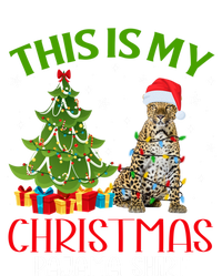 Funny Xmas Santa Lights This Is My Leopard Christmas Pajama Great Gift T-Shirt