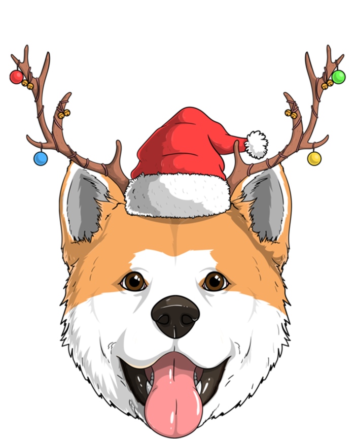 Akita Inu Dog Santa Claus Hat Christmas Xmas Reindeer Gift T-Shirt