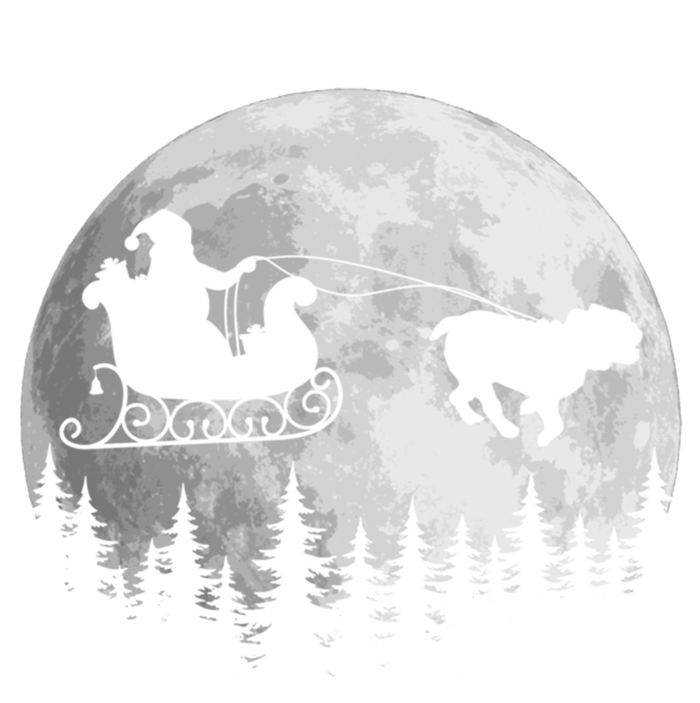 Bulldog Funny Reindeer Christmas Moon Santa Dog Gift Coaster