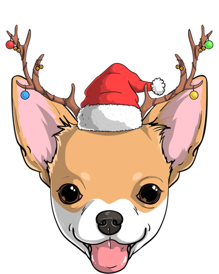 Chihuahua Dog Santa Claus Reindeer Christmas Xmas Holiday Gift T-Shirt