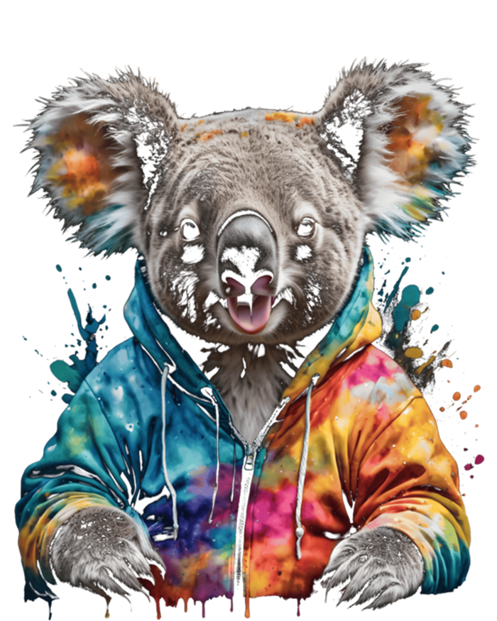 Koala Bear Funny Gift Colorful Funny Animal Art Print Graphic Cool Gift Women's V-Neck T-Shirt