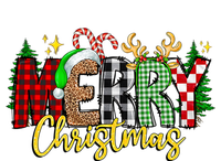 Merry Christmas Buffalo Red Leopard Plaid Xmas Family Pajama Gift T-Shirt