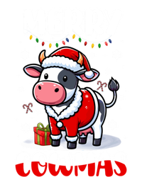 Merry Christmas Santa Cow Farmer Lover Family Colorful Gift Coaster