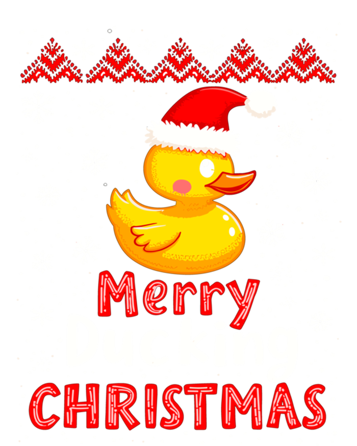 Merry Ducking Christmas Ugly Duck Christmas Jumper Cute Gift Women's Racerback Tank