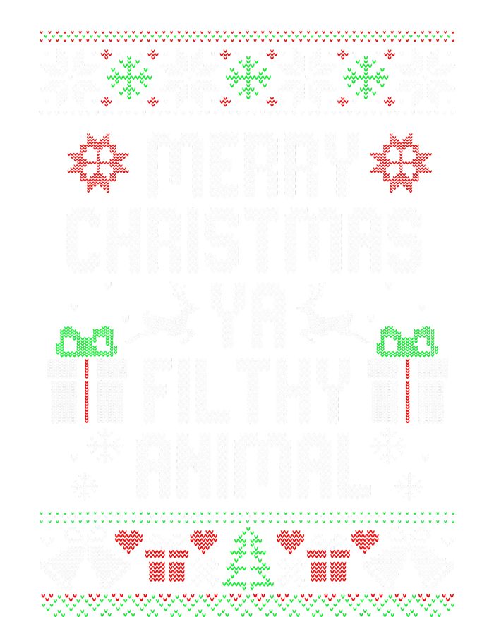 Merry Christmas Animal Filthy Ya Xmas Pajama Toddler Sweatshirt