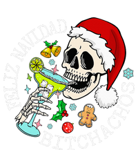 Feliz Navidad Bitchachos Funny Skull Spanish Merry Christmas Womens Funnel Neck Pullover Hood