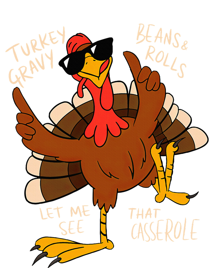 Turkey Gravy Beans And Rolls Casserole Funny Thanksgiving Women's Perfect Tri Rocker Tank