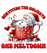 Surviving The Holidays One Meltdown Funny Christmas Snowman Doggie Tank