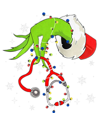 Nurse Christmas Stethoscope Nurses Xmas Pajamas Santa Women Cooling Performance Crew T-Shirt