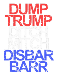 Vintage Dump Trump Ditch Mitch Disbar Barr Anti Trump Tall Long Sleeve T-Shirt