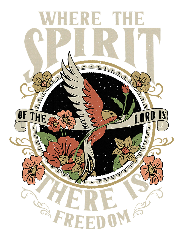 Where The Spirit Of The Lord Is There Is Freedom Cropped Pullover Crew