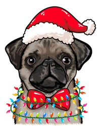 Christmas Lights Pug Wearing Xmas Hat Pug Dog Lover Great Gift Sweatshirt