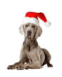 Christmas Weimaraner Santa Hat Holiday Dog Mom Dad Xmas Cute Gift T-Shirt