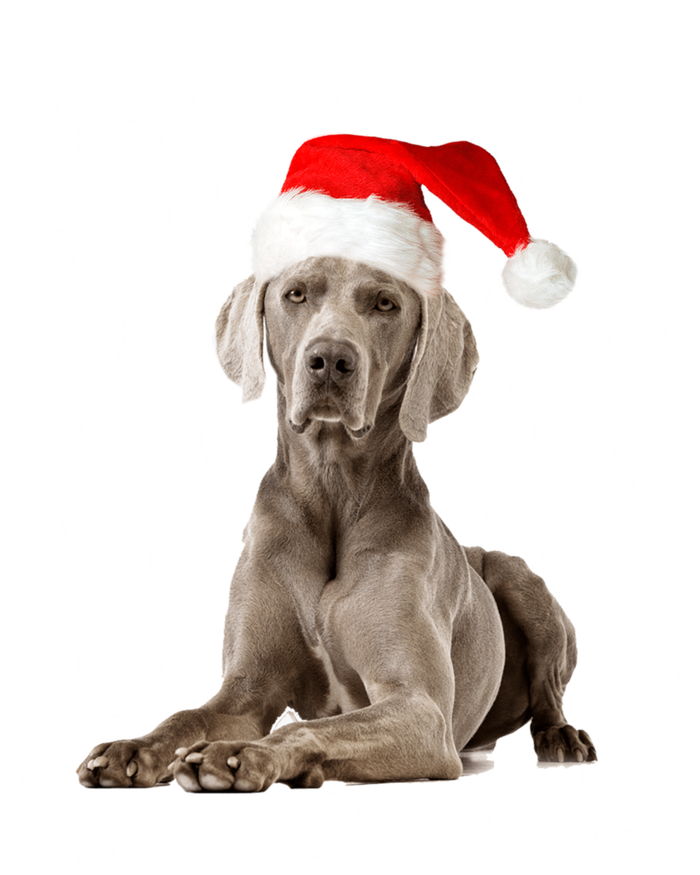 Christmas Weimaraner Santa Hat Holiday Dog Mom Dad Xmas Cute Gift T-Shirt