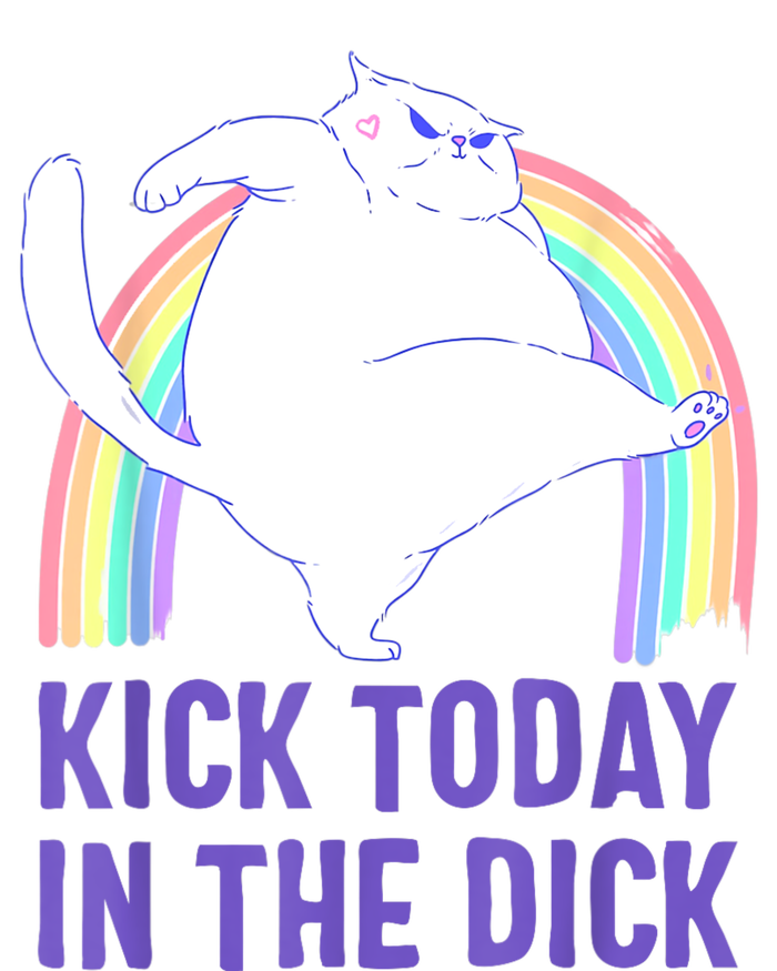 Kick Today In The Dick V-Neck T-Shirt