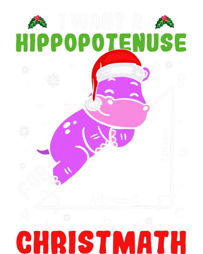 I Want A Hippopotenuse For Christmath Ladies Essential Flowy Tank