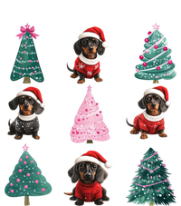 Cute Dachshund Christmas Tree Pattern Merry Xmas Dog Lover Gift T-Shirt